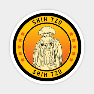 Shih Tzu Dog Portrait Magnet